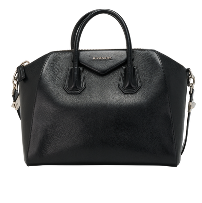 Antigona Medium, &pound;450, Handbags, Black, Leather, Front view